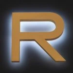 3D Cast metal Halo Lit Sign