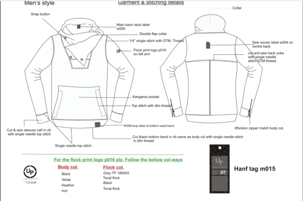 Techpack for Garment Design Services