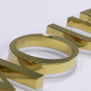 3D Metal Cut Letters